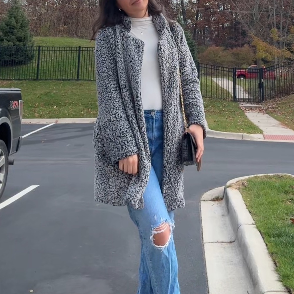 Grey coat